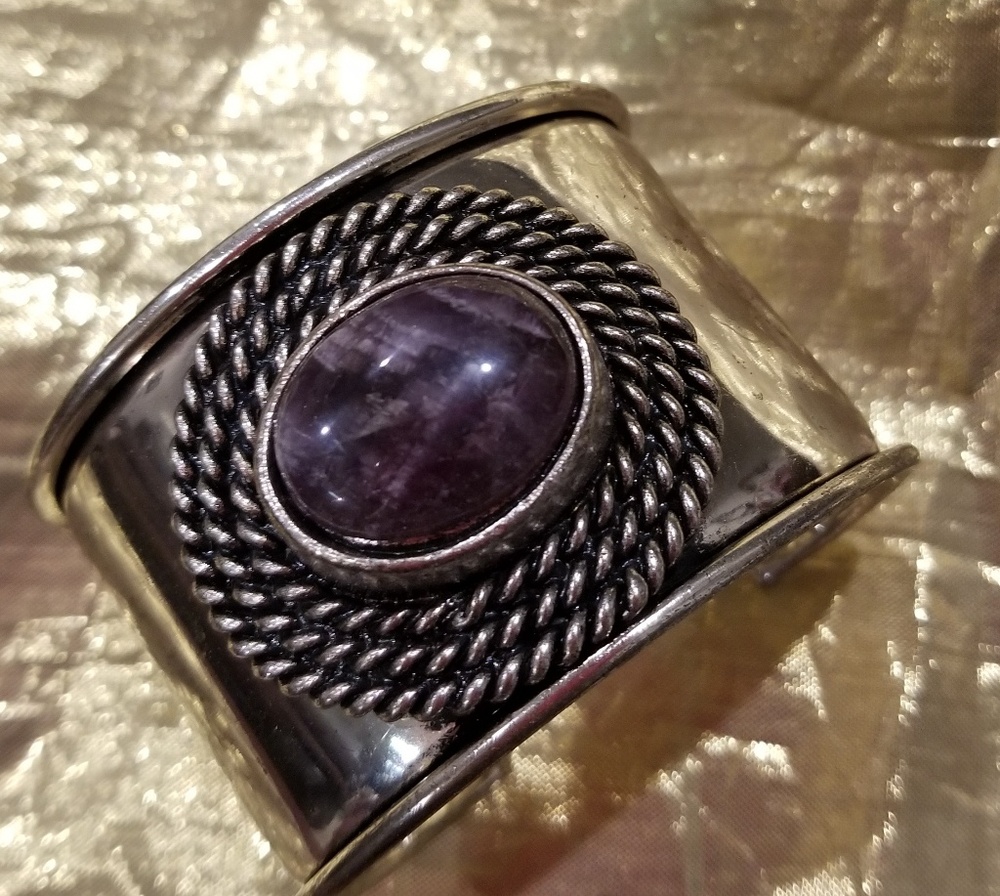 BOUTIQUE WIDE CUFF SOUTHWESTERN GYPSY BOHO BRACELE